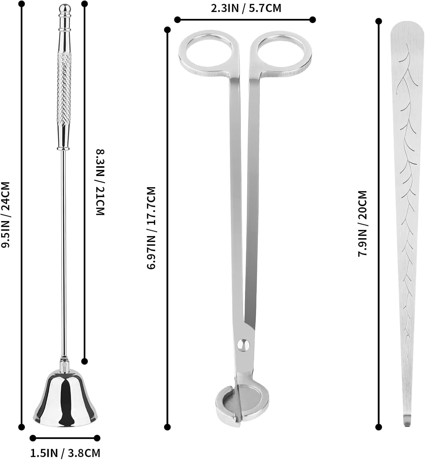 Kirecoo 3-in-1 Candle Accessory Set