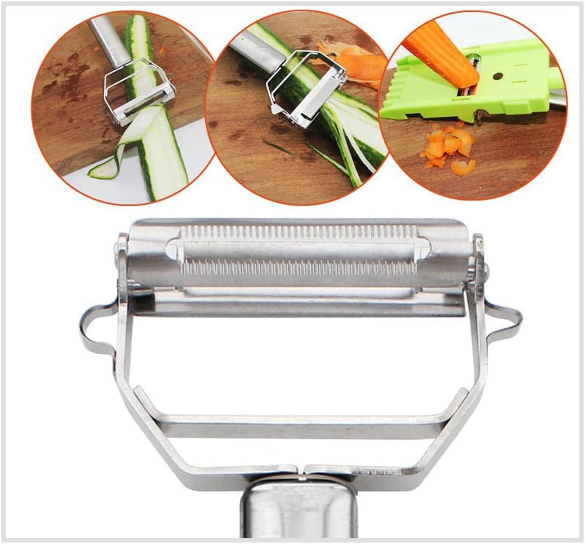Cookaroos Peel Pro Peeler Multi-Function Peeling Tool Achieve Sharp Even Strips