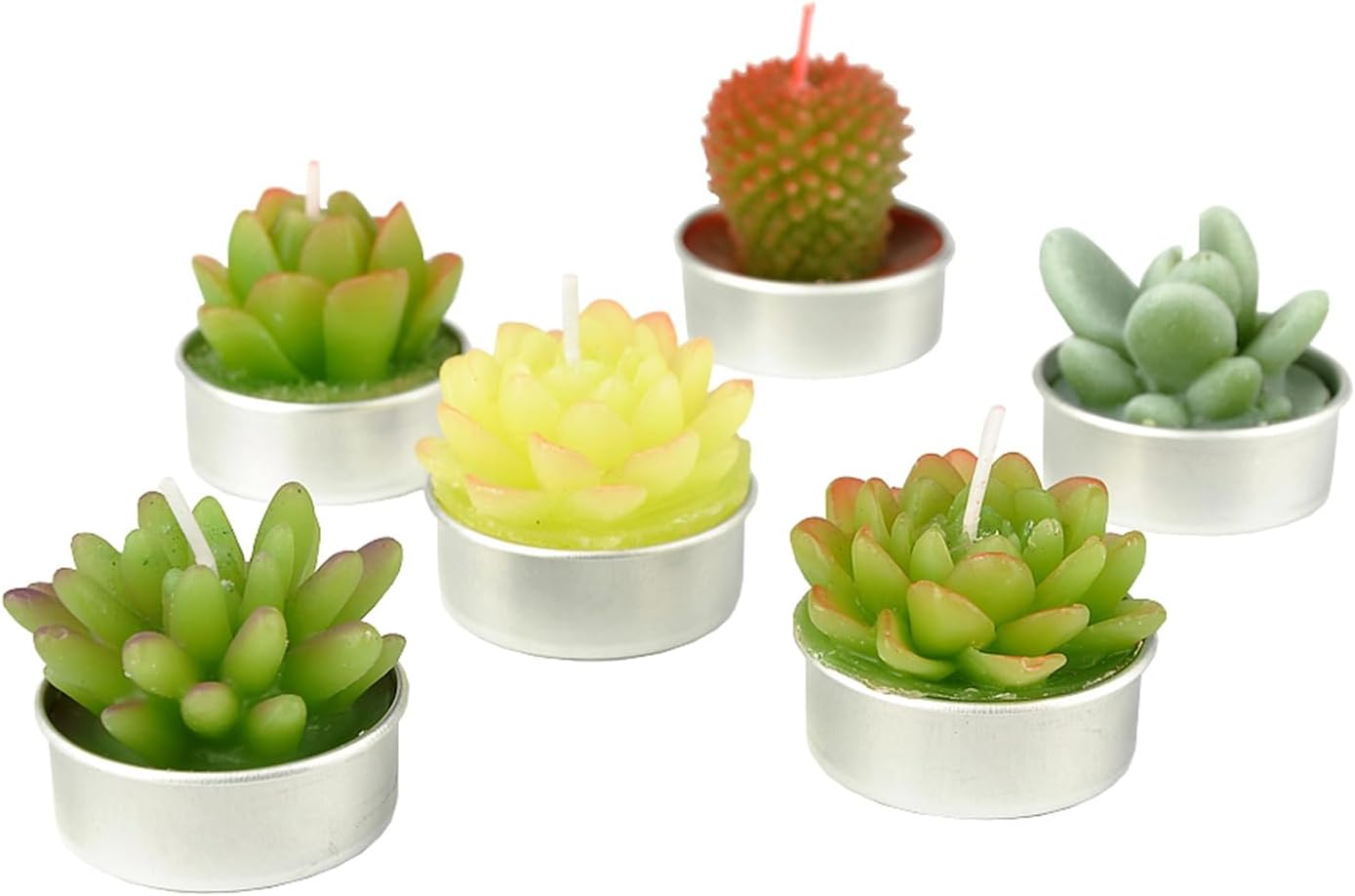 Vivid Cactus Tealight Candles