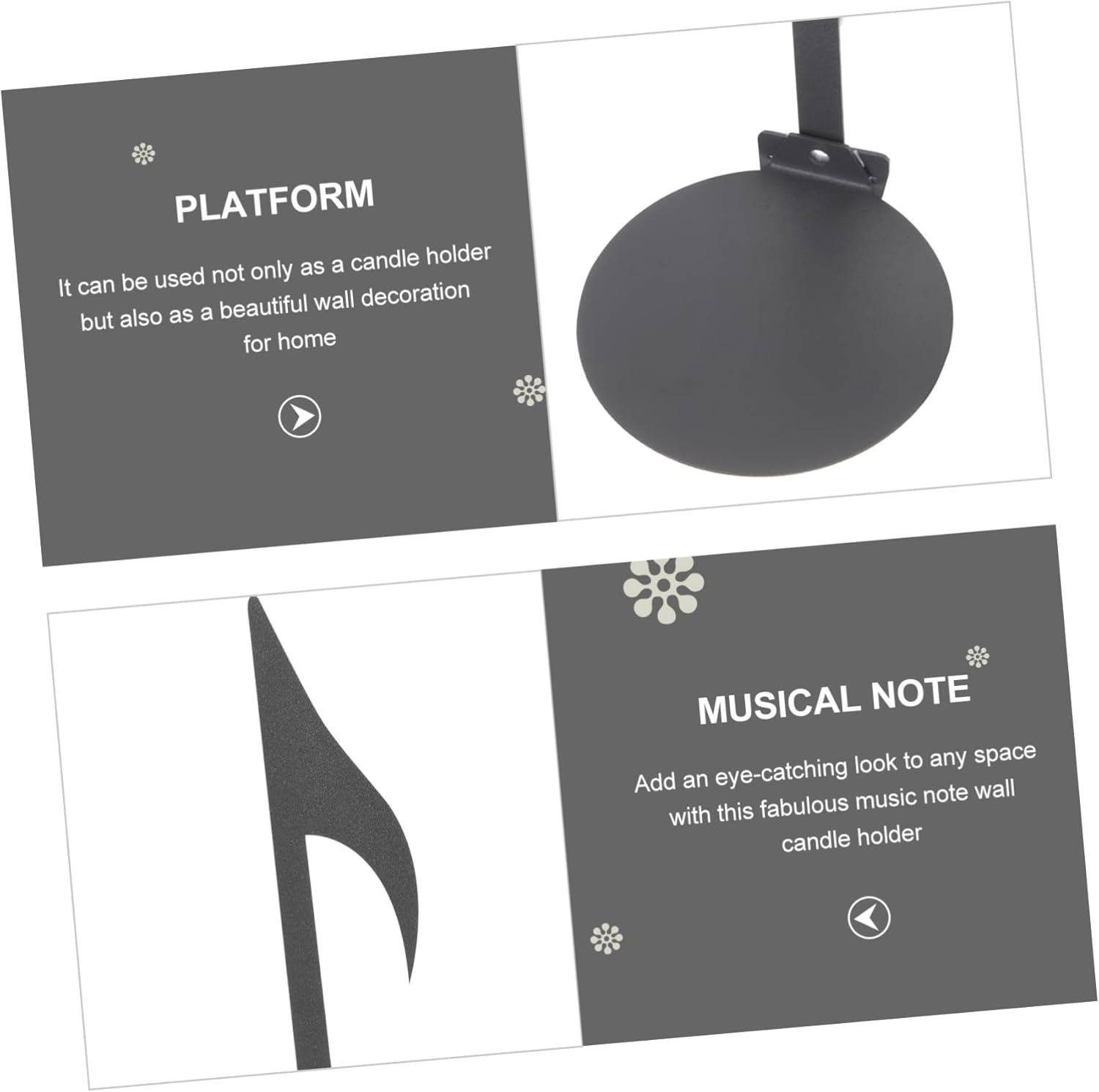 Aboofan - Music Note Candle Holder