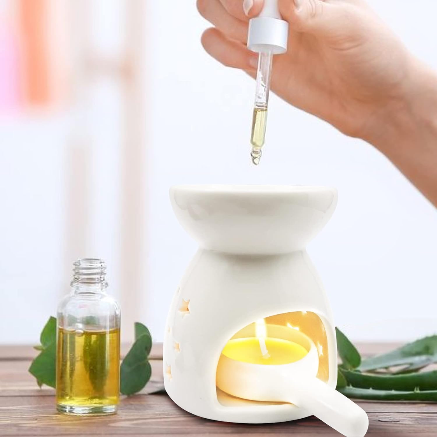 Vibrant Ceramic Tea Light Candle Holder