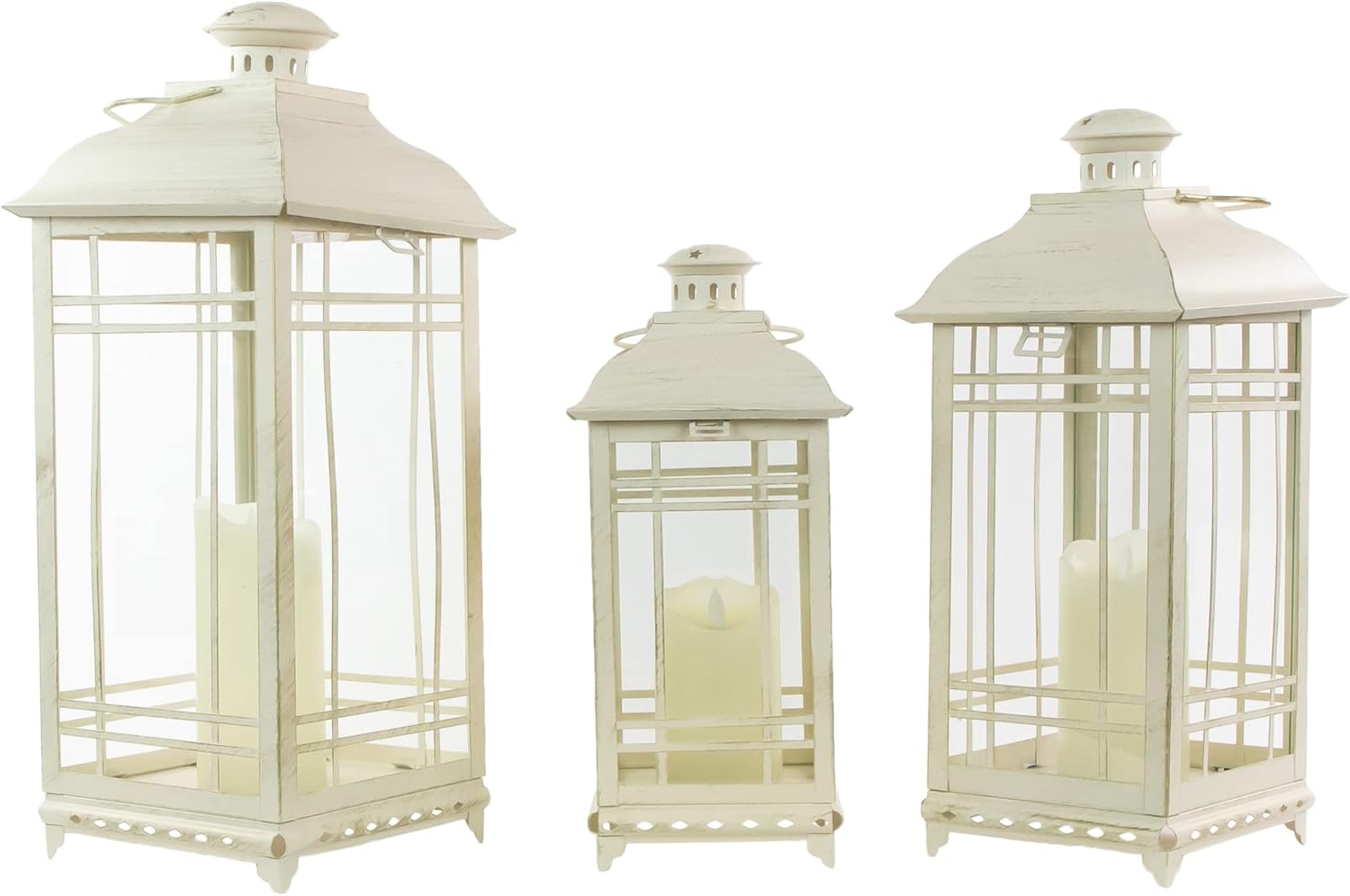 Charming Candleholder Set 3-Piece with Golden Touch