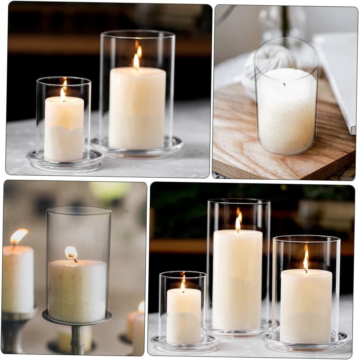 DECHOUS Glass Candle Holder
