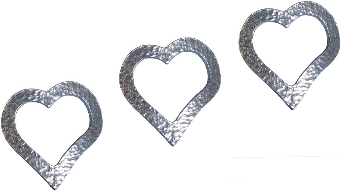 3 Heart Candle Pins for Veneration