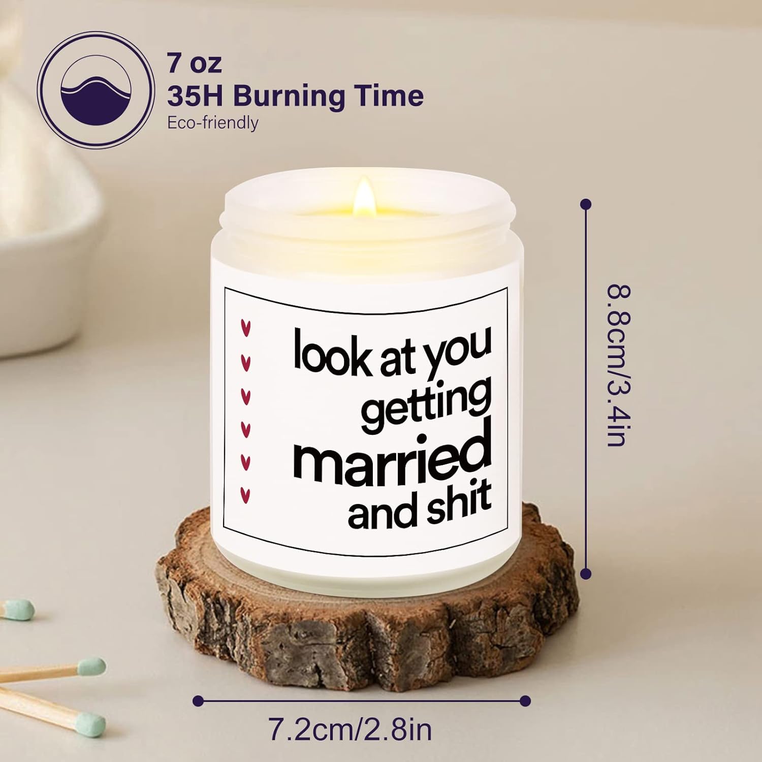 Funny Lavender Candle for Weddings