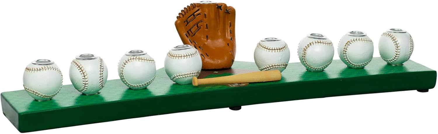 Rite Lite Hanukkah Baseball menorah Jewish sports gift for boys