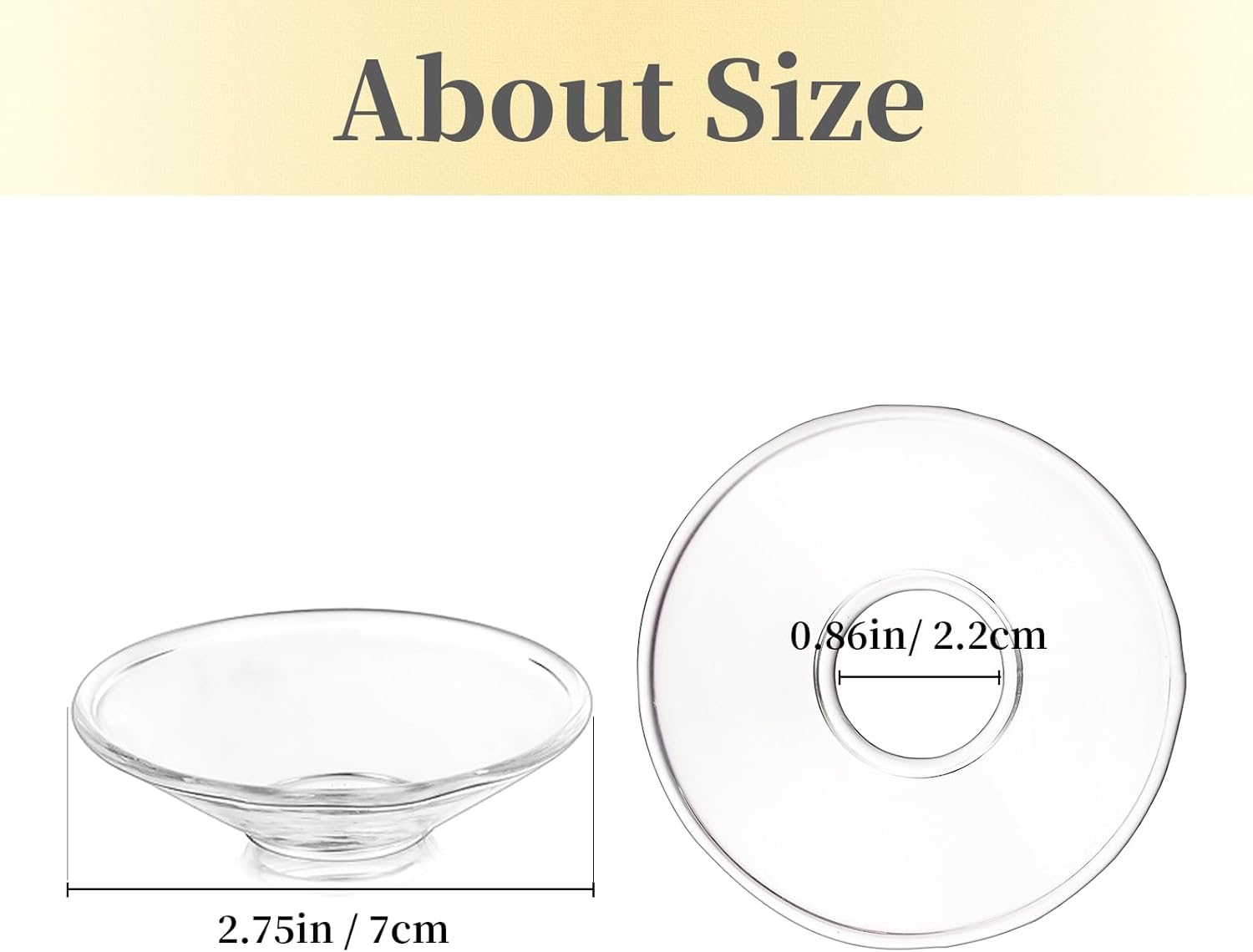 3-Piece Glass Candle Drip Protectors