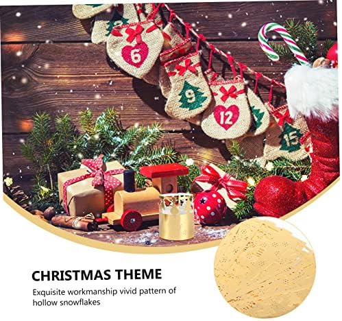 Zerodeko Christmas Snowflake Candle Lamp Shade