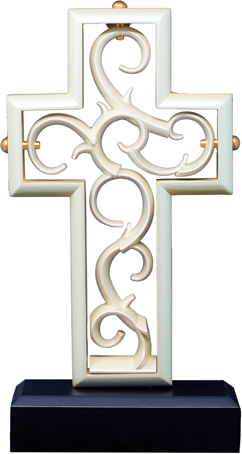 Elegant Ivory Wedding Cross