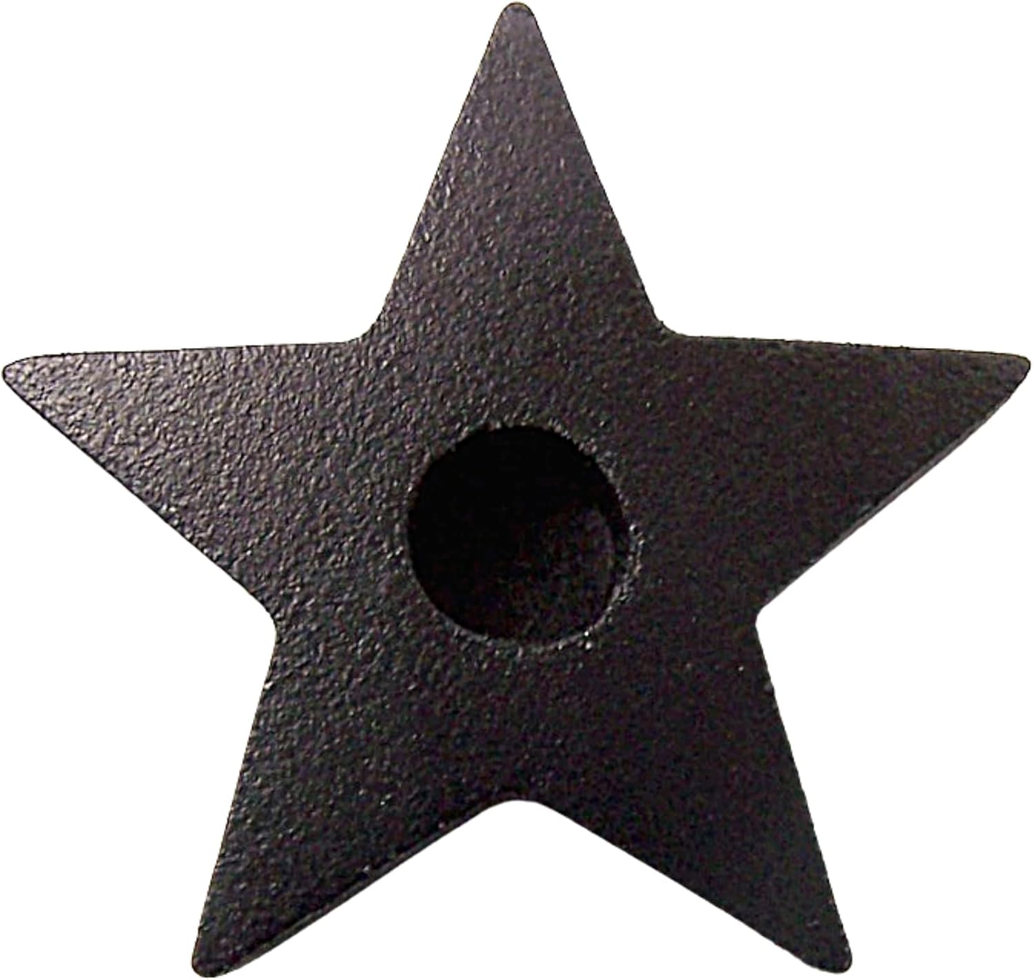 Set of Three Black Star Candle Holder Set Witchcraft Ritual