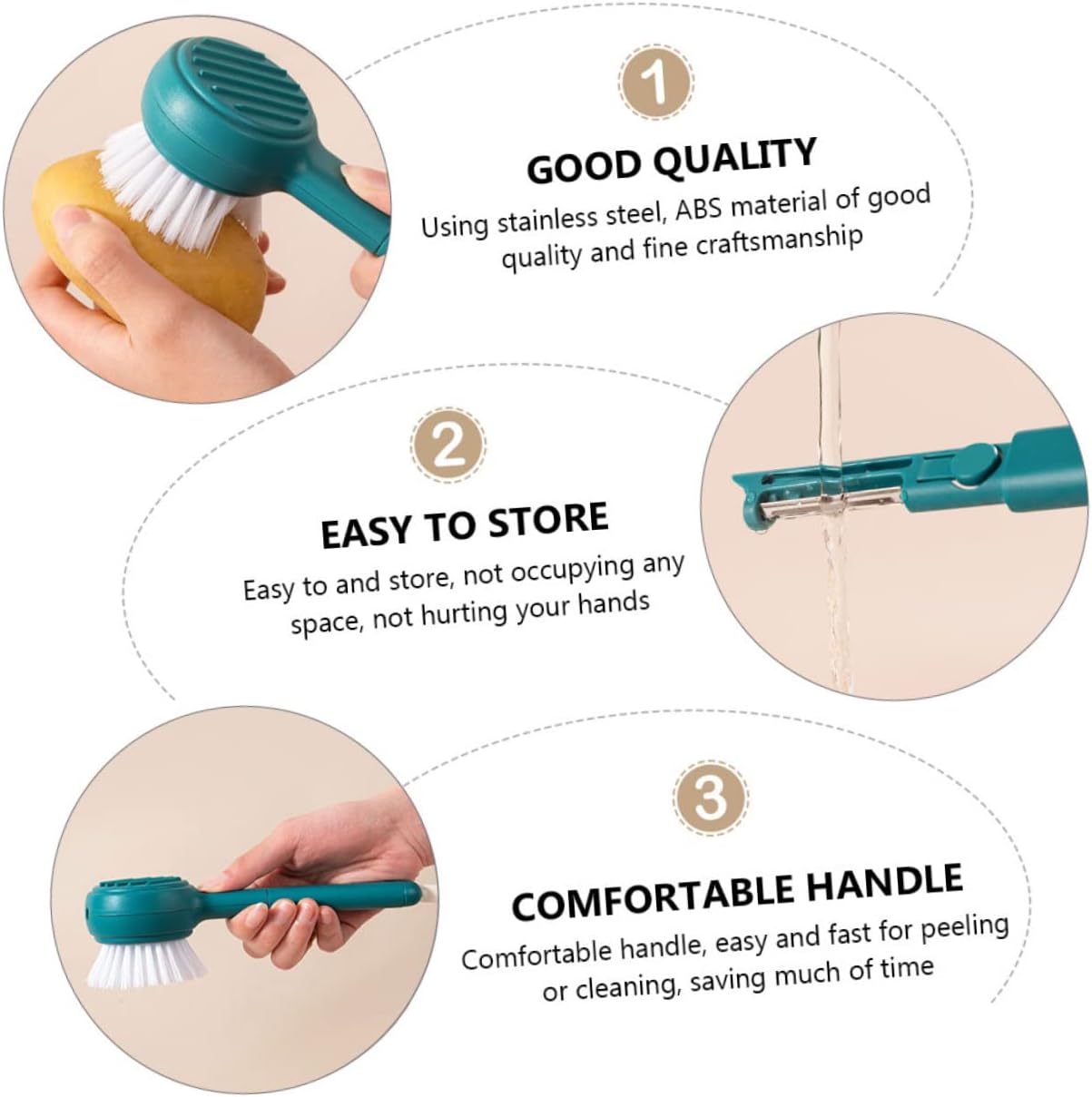 VOSAREA Fruit and Vegetable Cleaning Brush