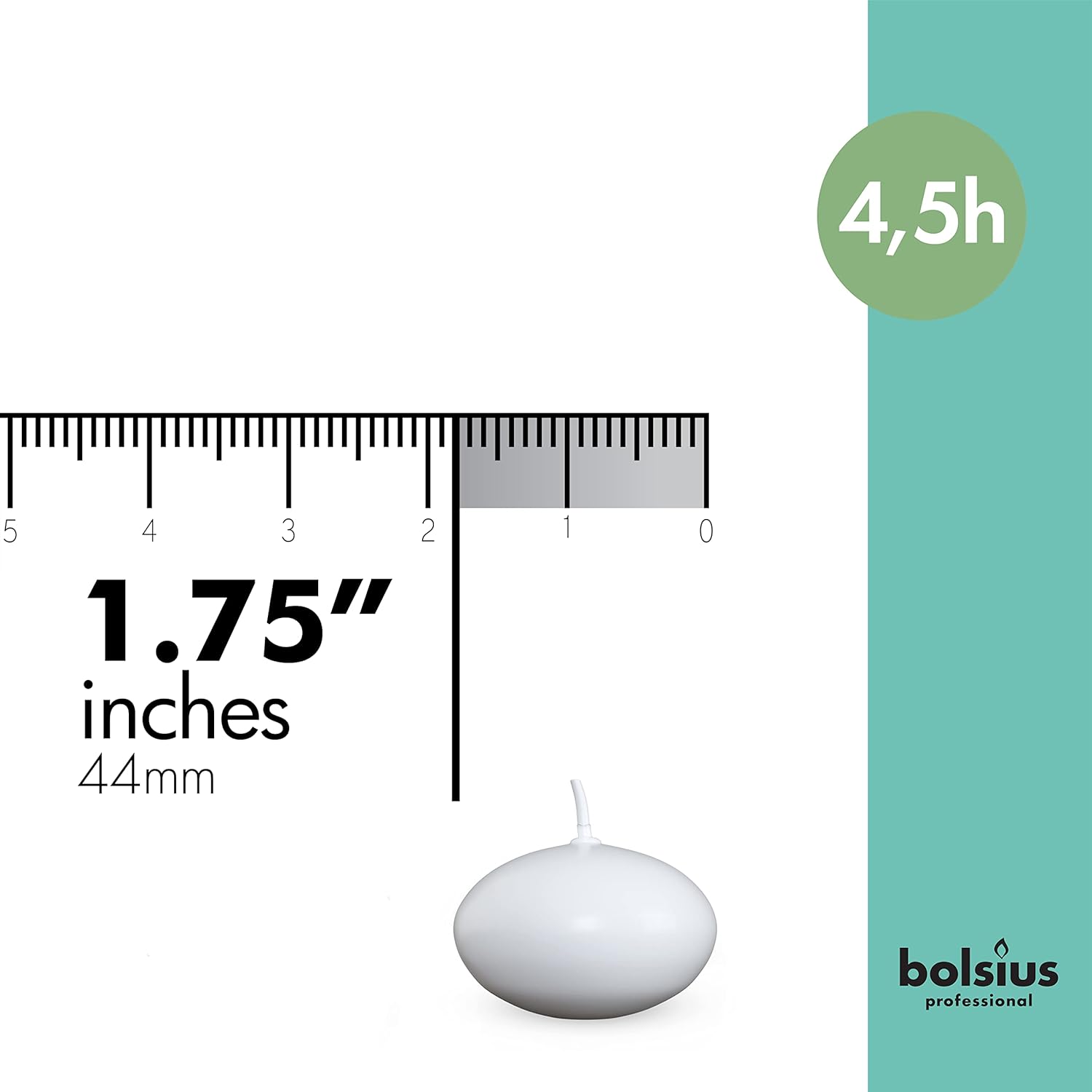Bolsius Unscented 175 Floating Candles - Set of 40