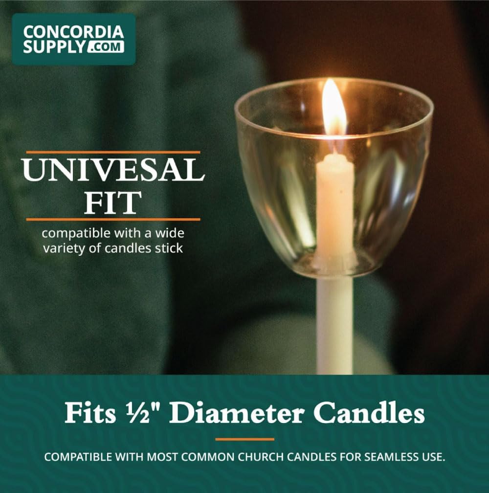 Clear Shield Candle Drip Protectors 50-Pack