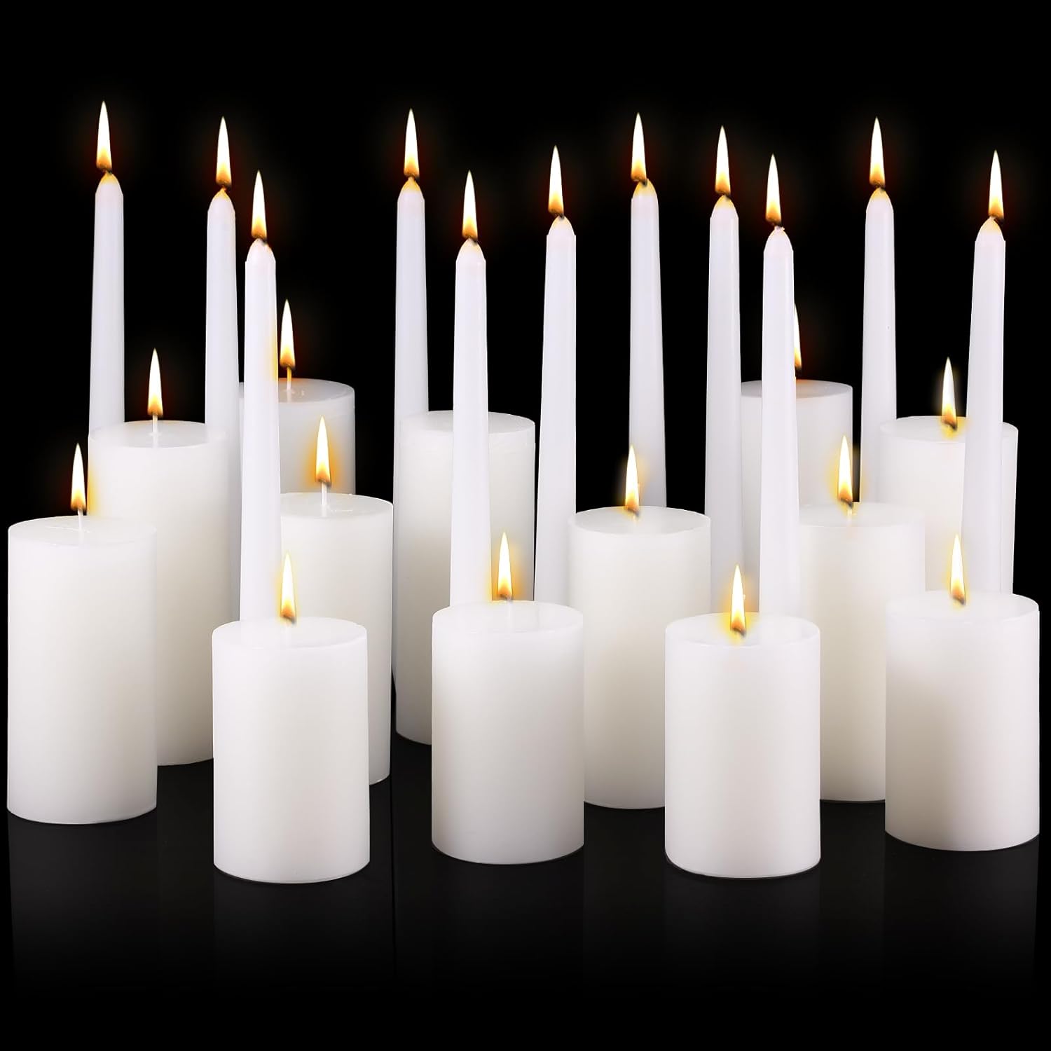 MTLEE 54 Pcs Unity Candles Set Perfect for Weddings and Parties