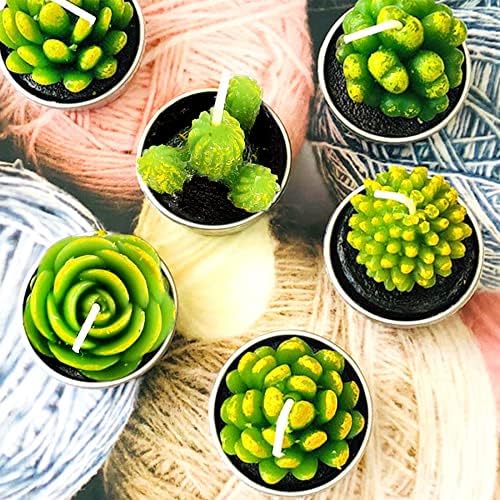 Cactus Tealight Candles 12 Piece Set