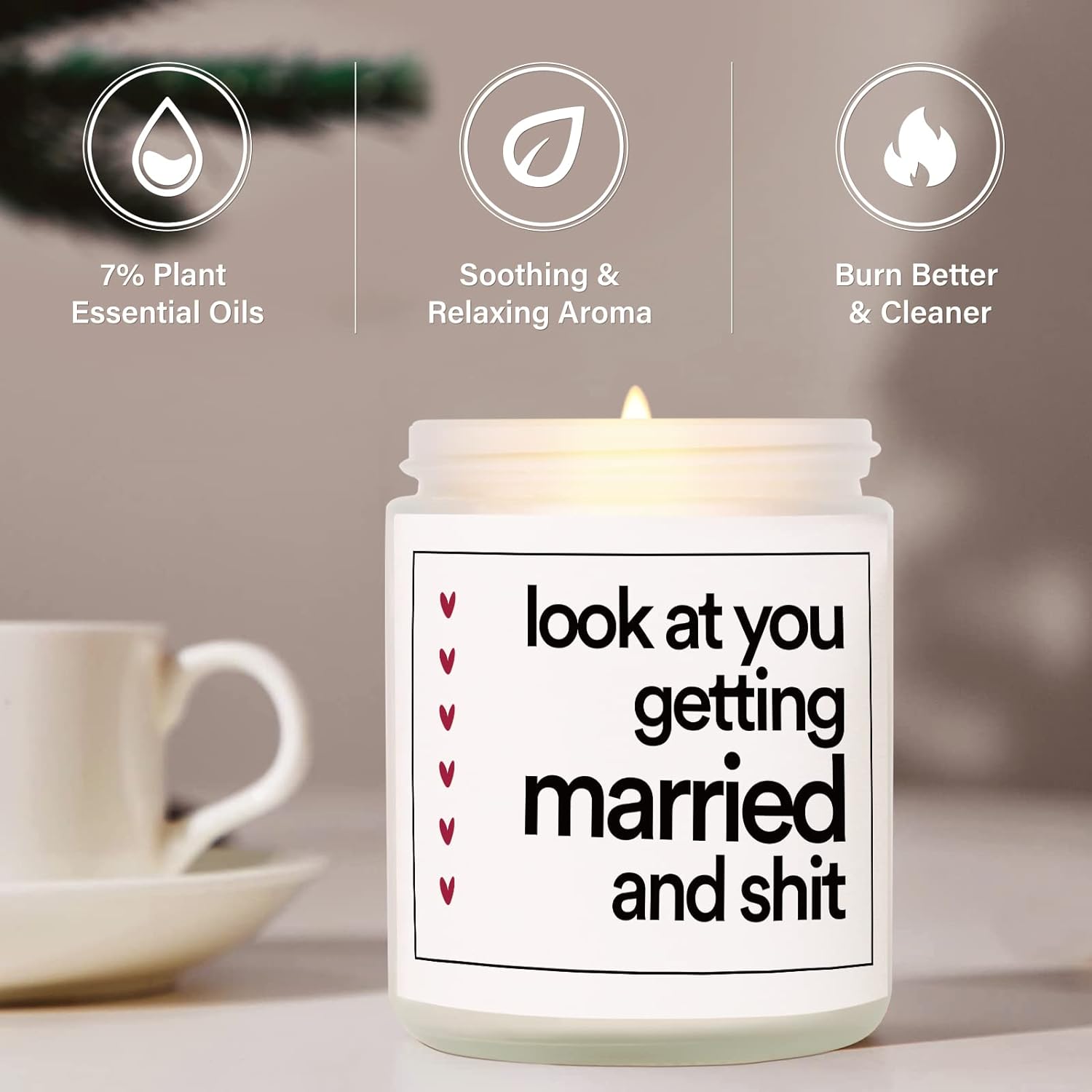 Funny Lavender Candle for Weddings