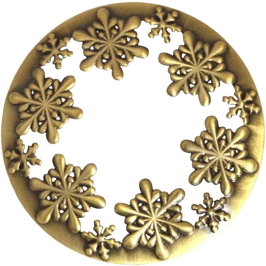 Simple Snowflake Candle Shade Cover for 73-81mm Jar Candles