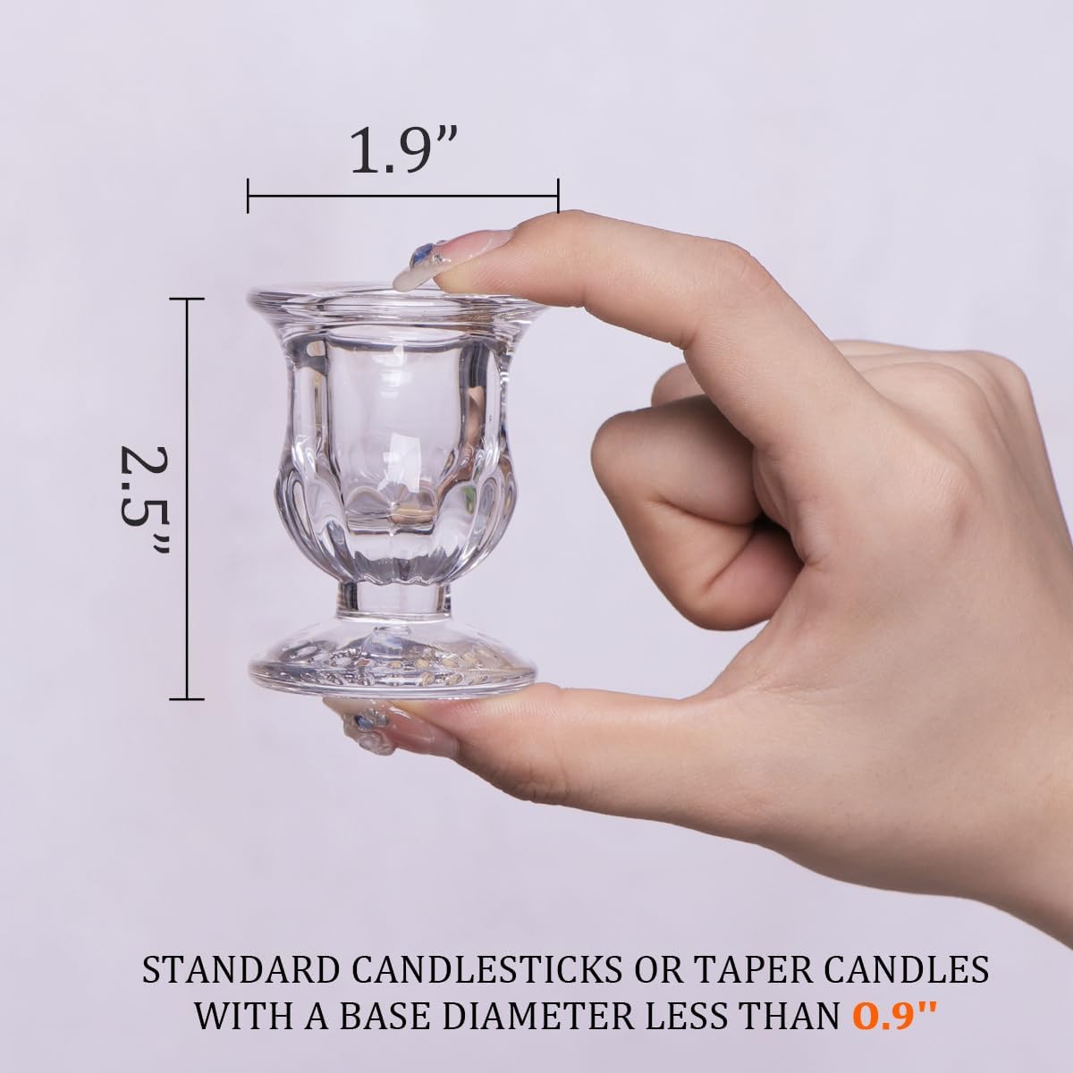 Letine 12-Piece Taper Candle Holder Set