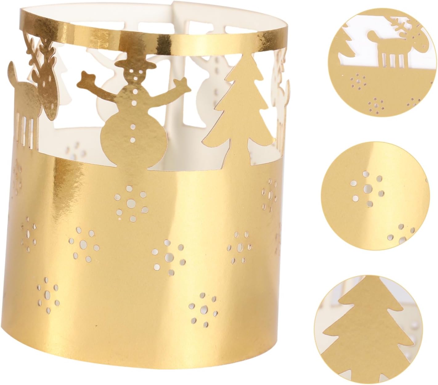 50 Pcs Christmas Snowflake Candle Party Decor on the Go