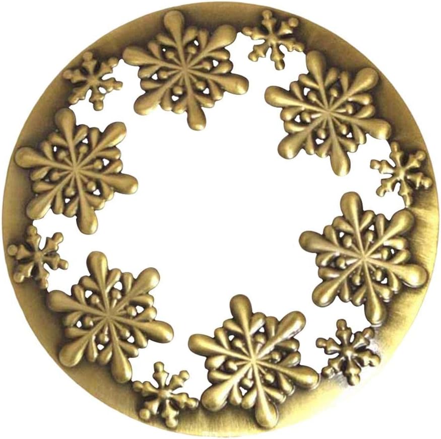 Simple Snowflake Candle Shade Cover for 73-81mm Jar Candles