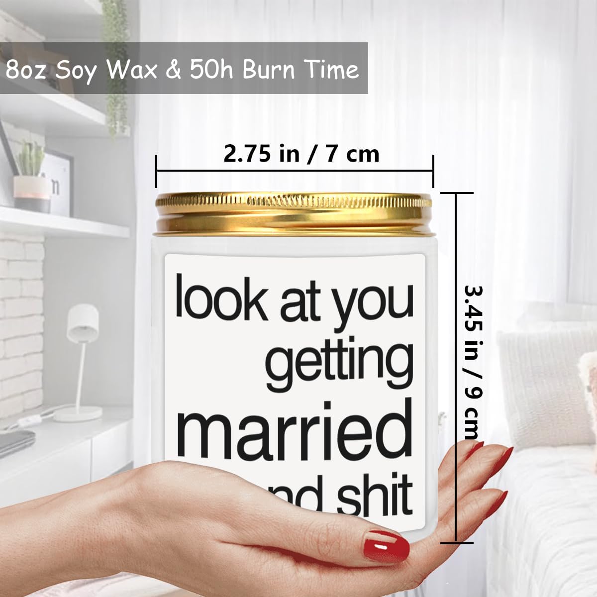 Personalized 2025 Bridal Collection Candle Lavender Scent Stress Relief Gift
