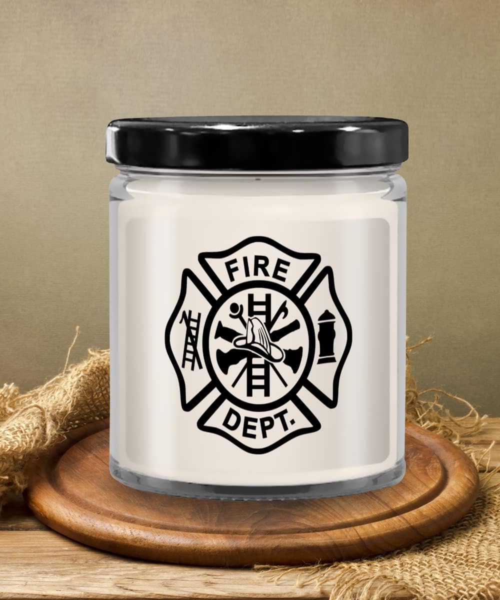 Game On Novelties Firefighter Maltese Cross Candle Novella