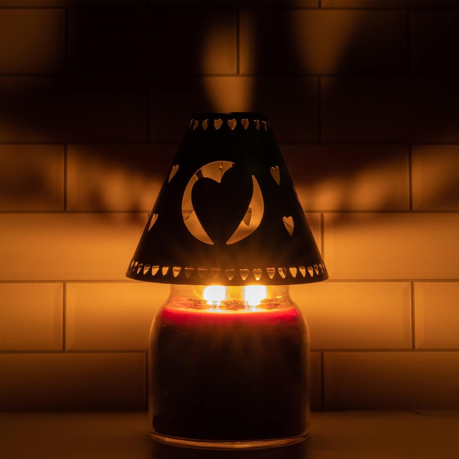 A Cheerful Giver Metal Candle Shade