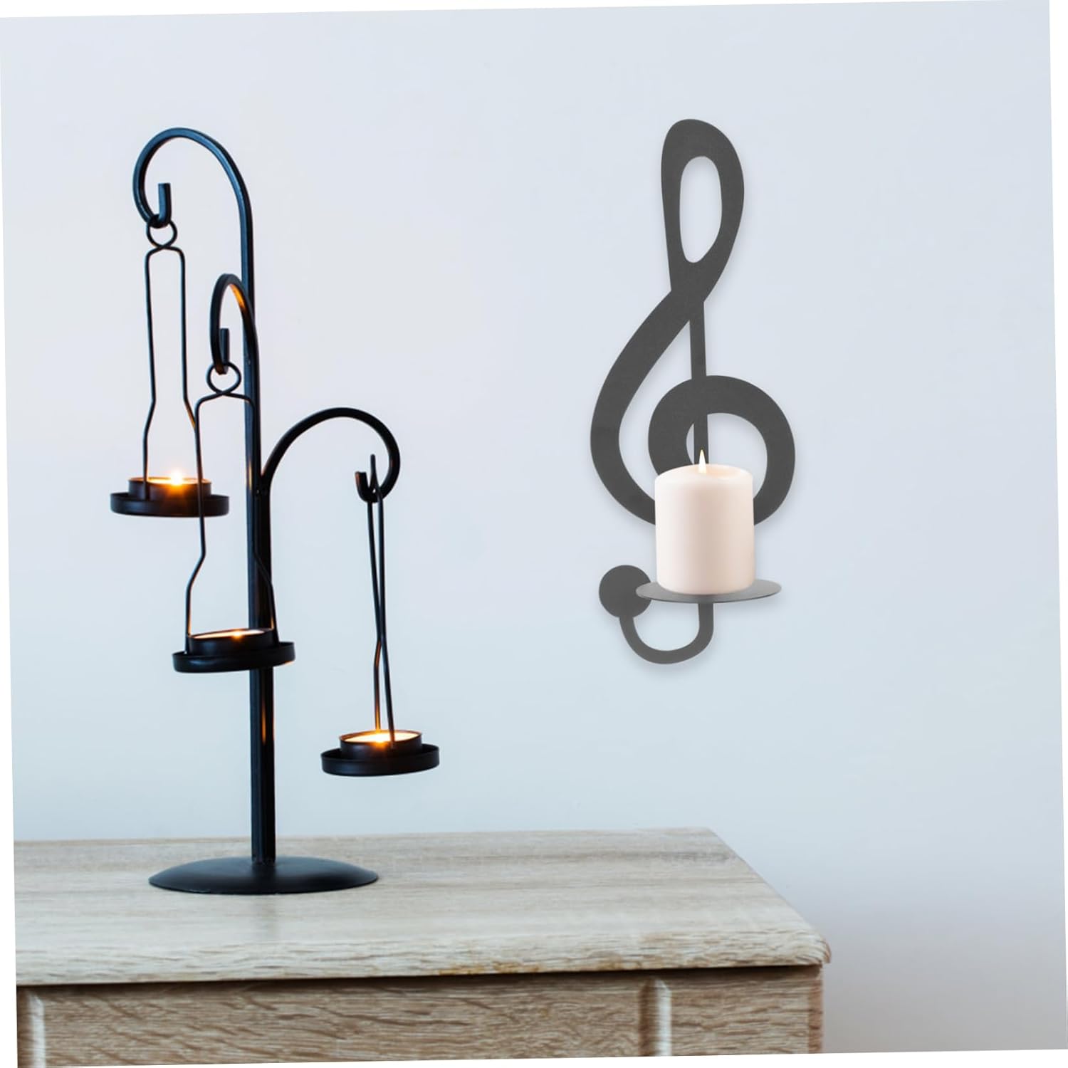 Music Notes Wall Sconce Holder