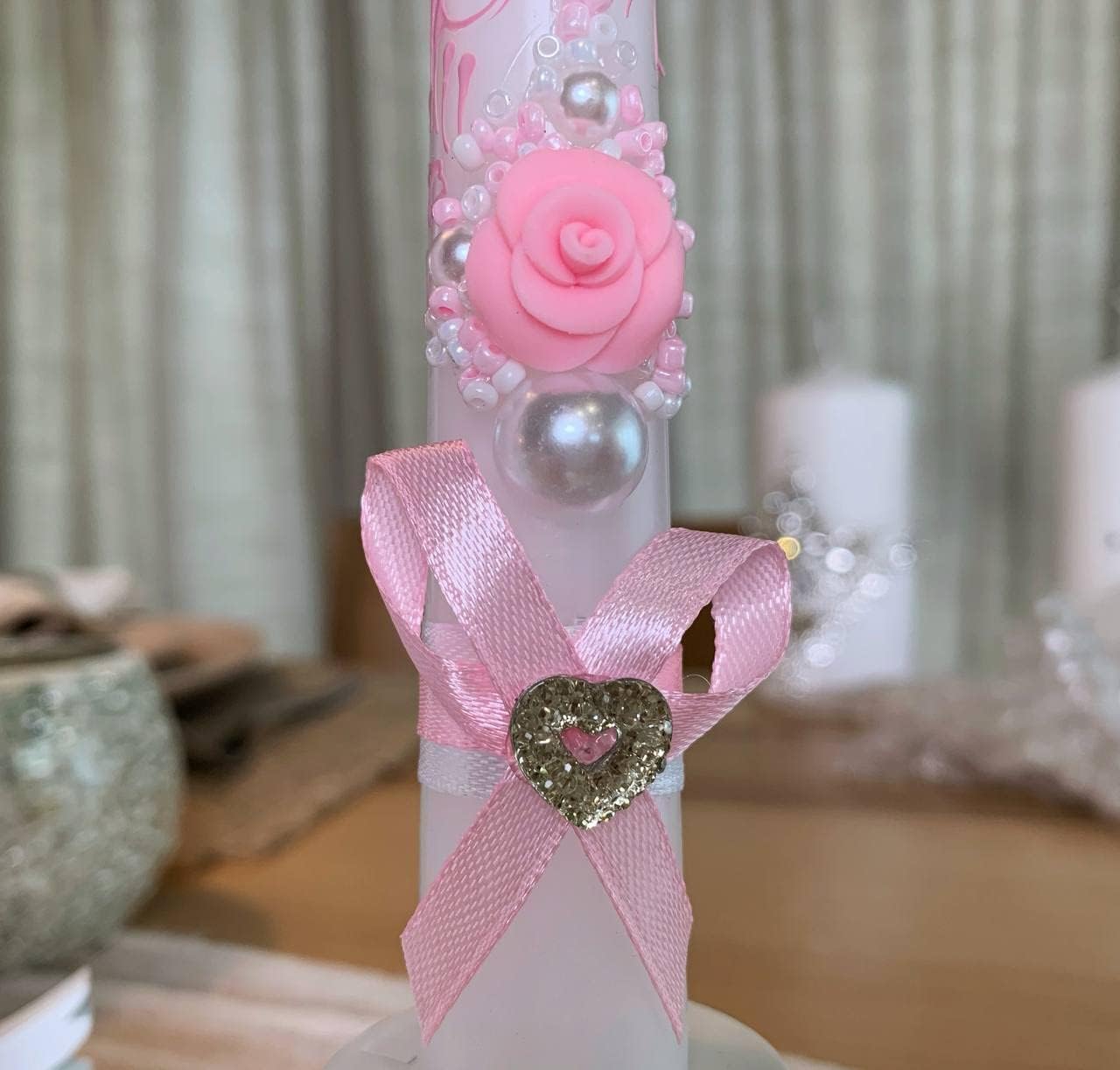 VABA Best Rose Pink Wedding Ceremony Candles Set
