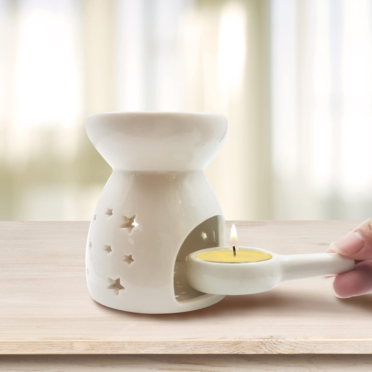 Vibrant Ceramic Tea Light Candle Holder