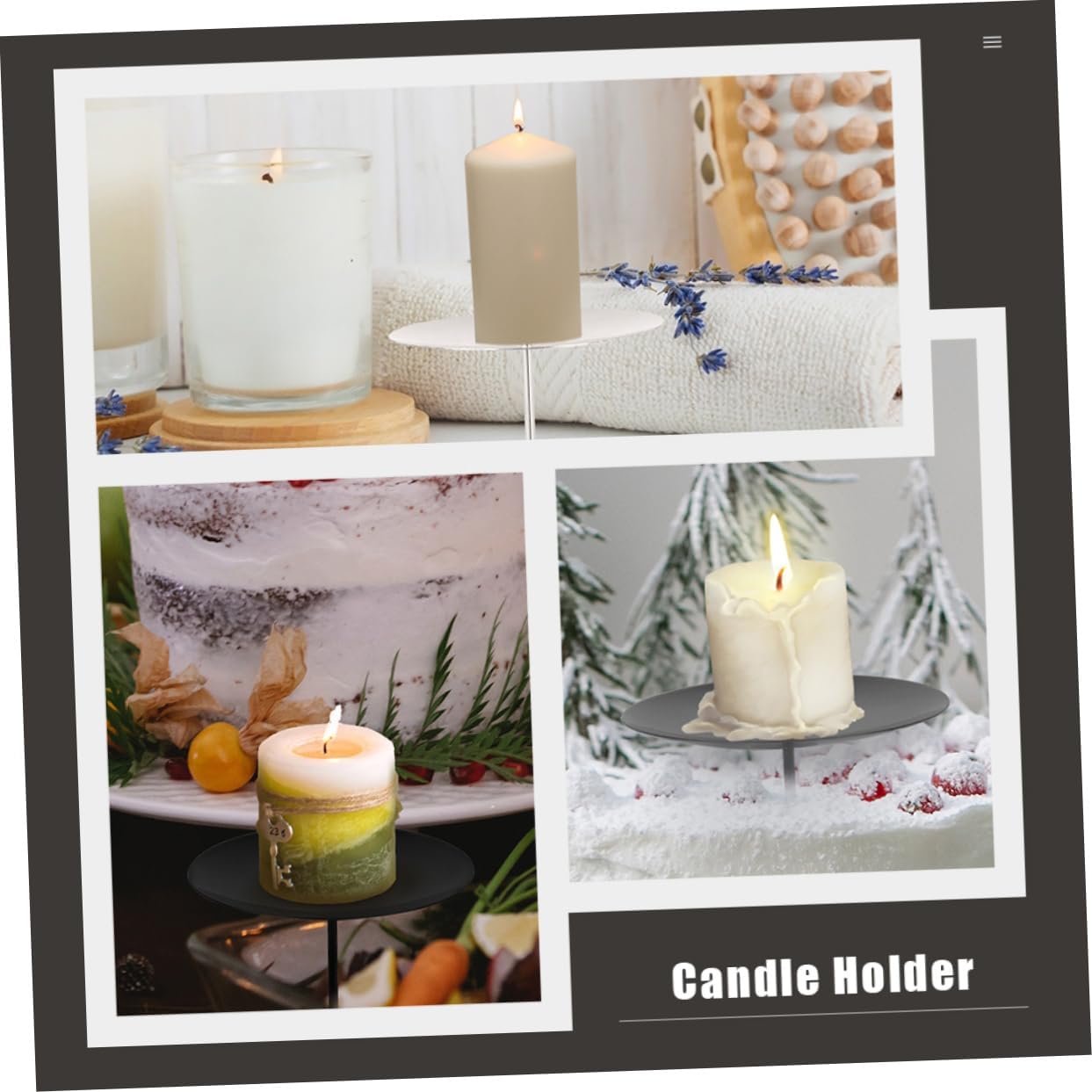 SOLUSTRE 10-Piece Candle Fixing Accessories Set