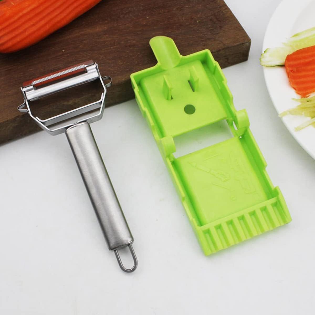 Cookaroos Peel Pro Peeler Multi-Function Peeling Tool Achieve Sharp Even Strips