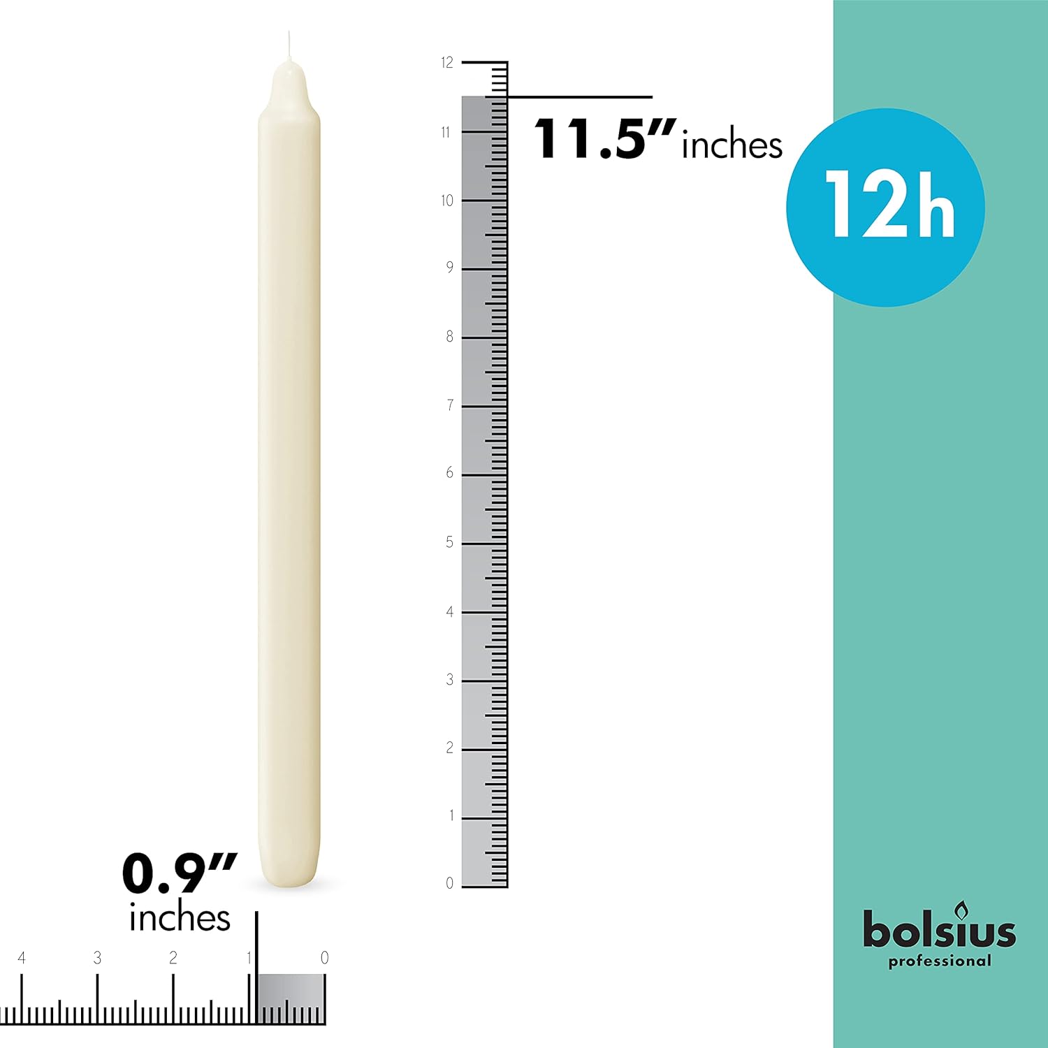 BOLSIUS Ivory Candlesticks Bulk Pack