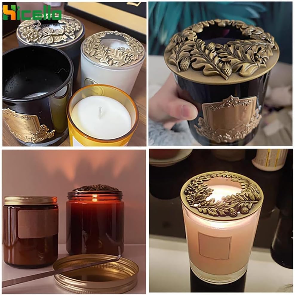 Bring out the best in your candles with Hicellos antique bronze candle toppers