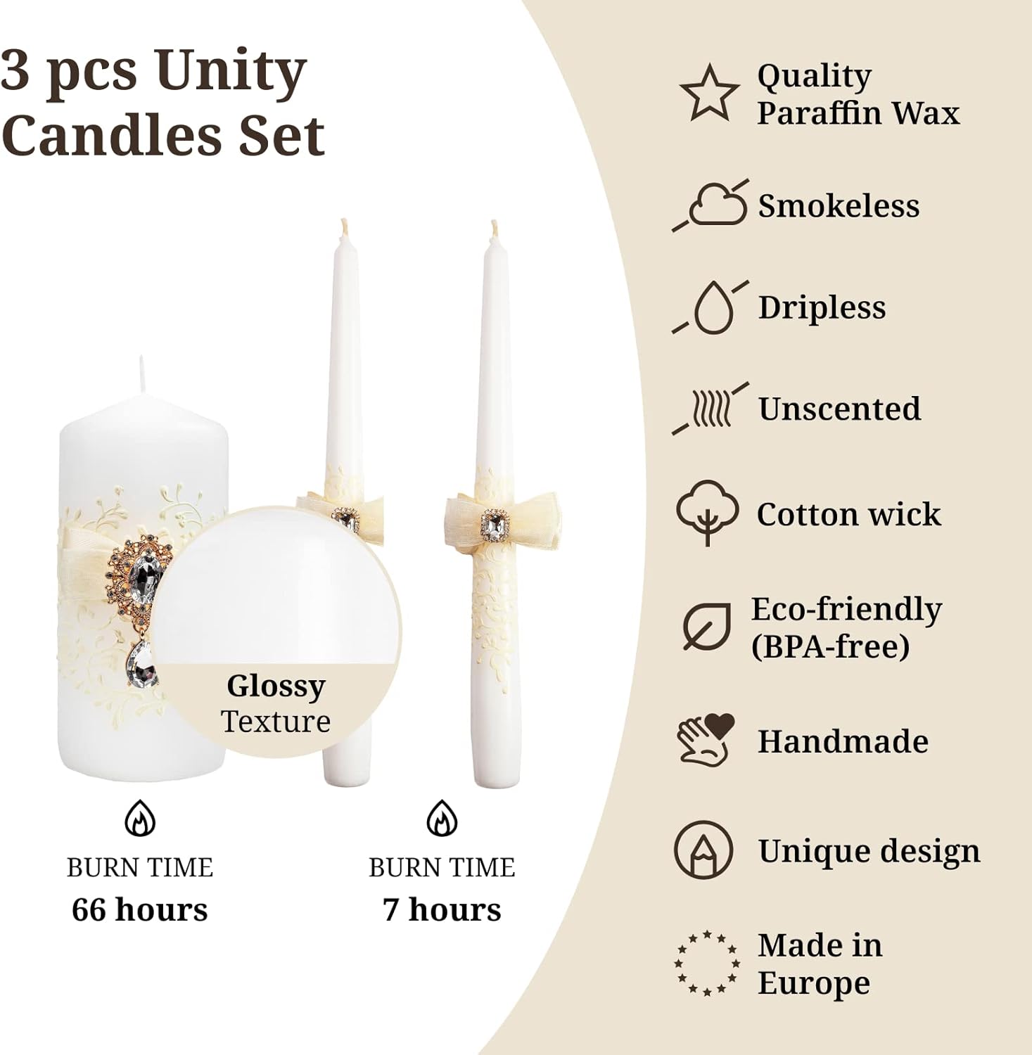 VABA - Unity Candle Set for Weddings