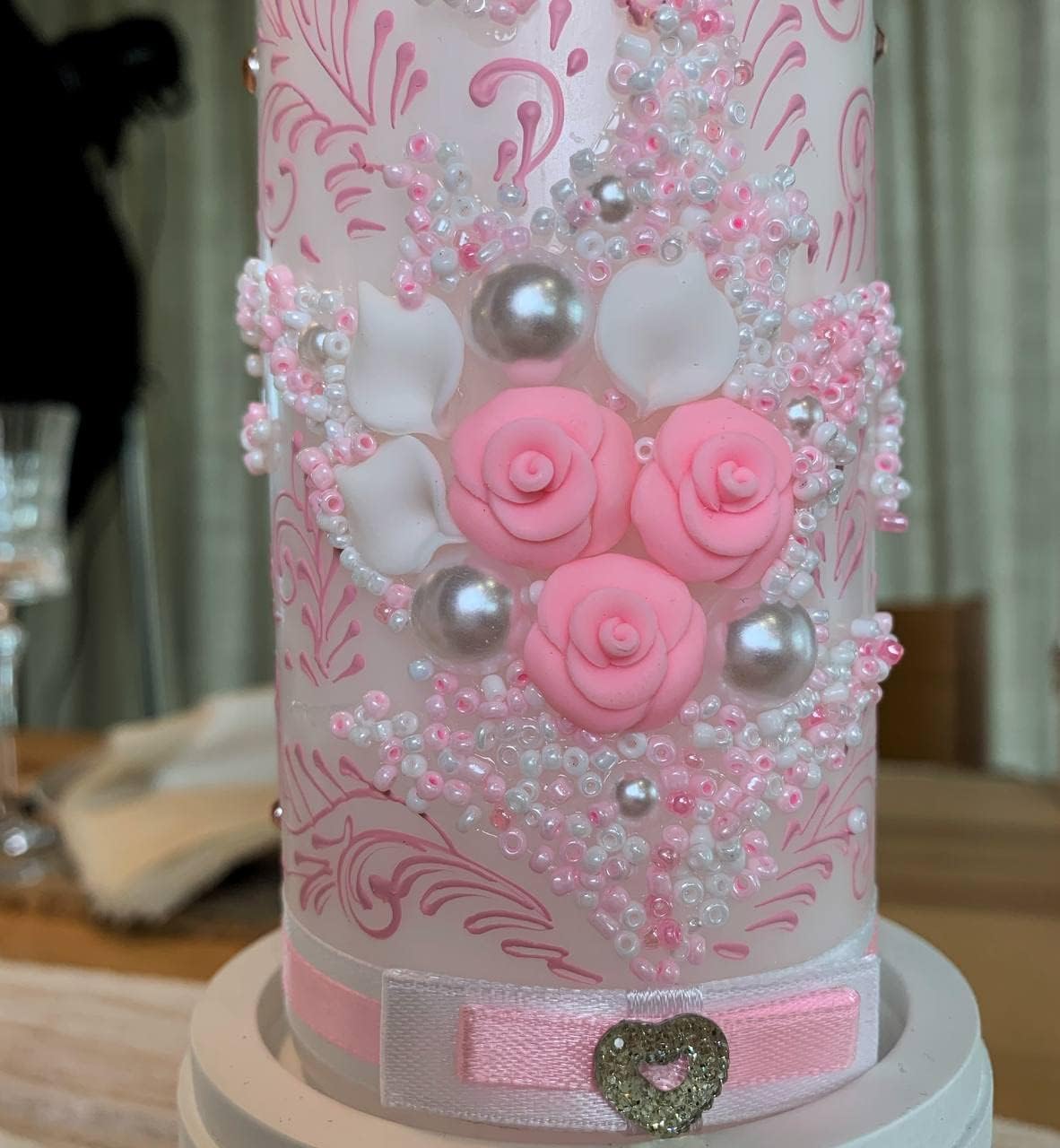 VABA Best Rose Pink Wedding Ceremony Candles Set