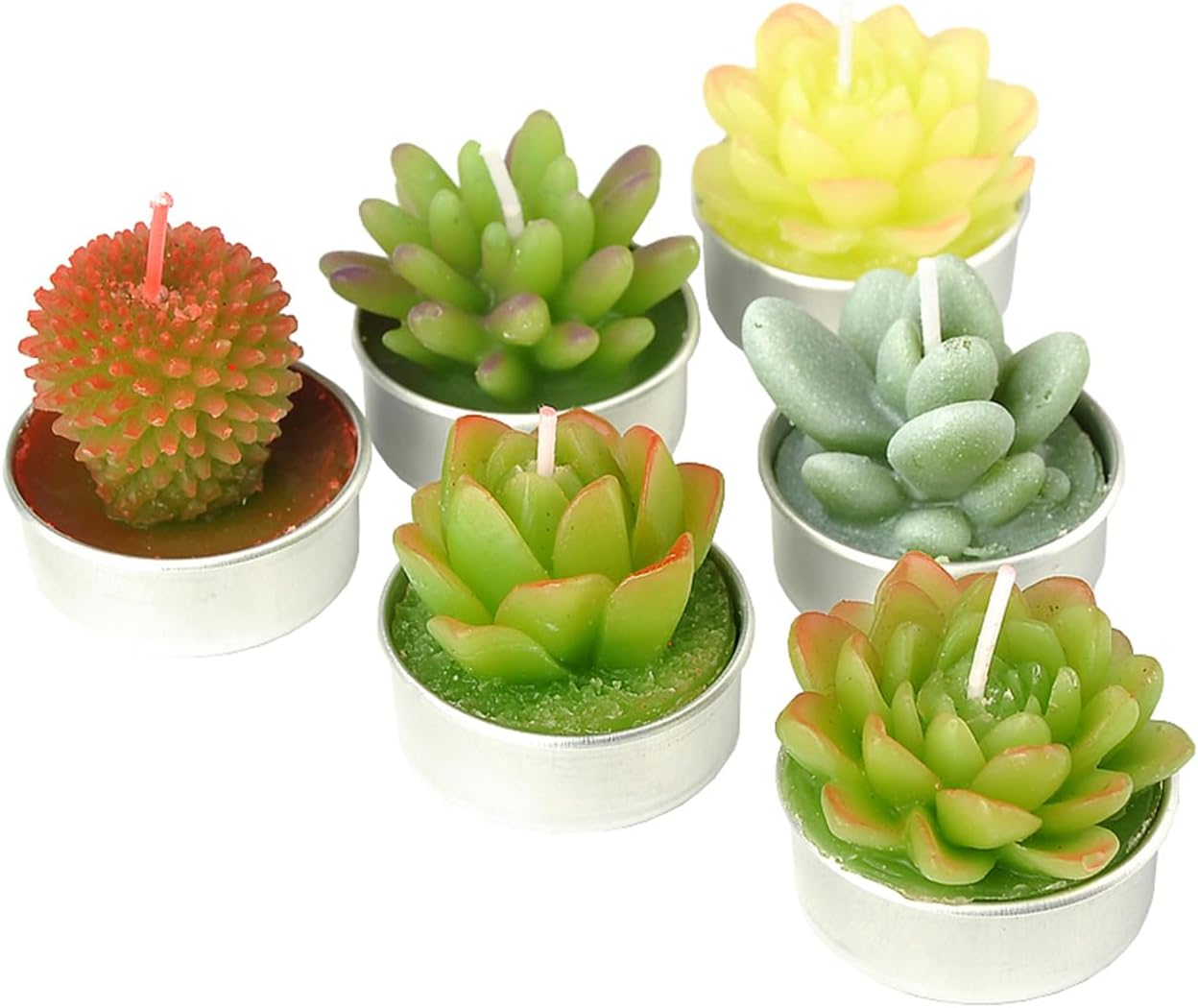 Vivid Cactus Tealight Candles