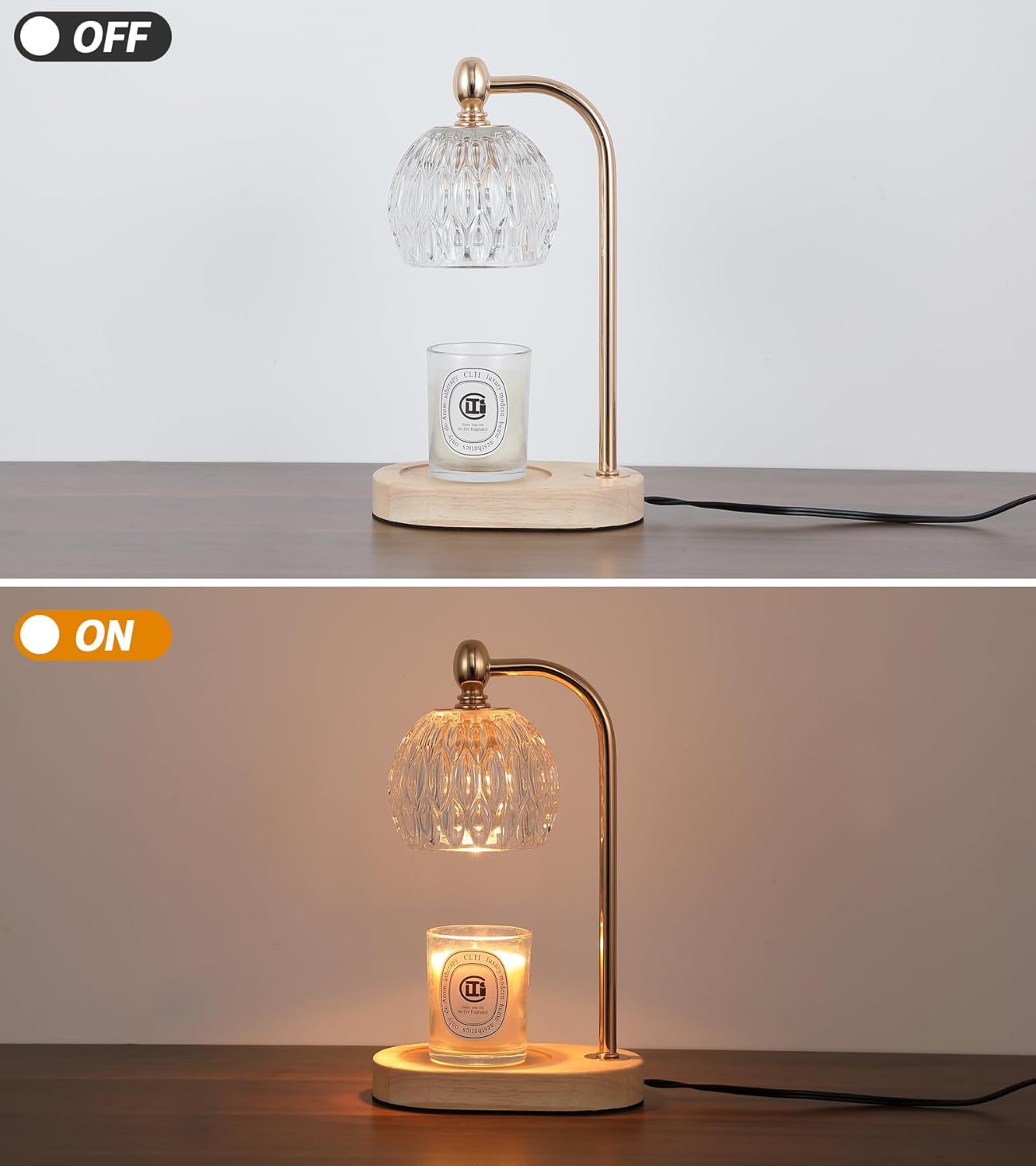 Fragrance Candle Warmer lamp with Timer Dimmer