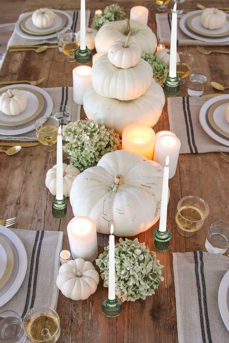 Vixdonos Taper Glass Candlestick Holders Elegant Table Centerpieces