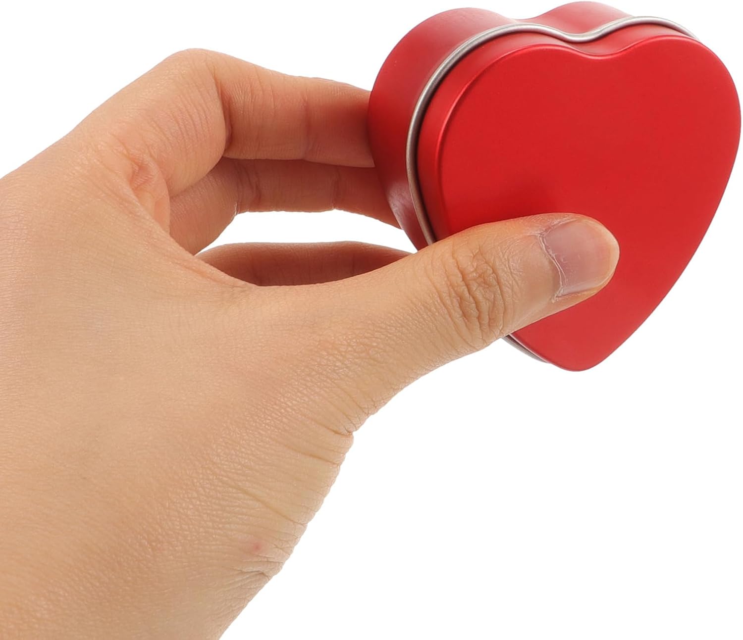 Valentines Heart Candle Tins 10pc Set