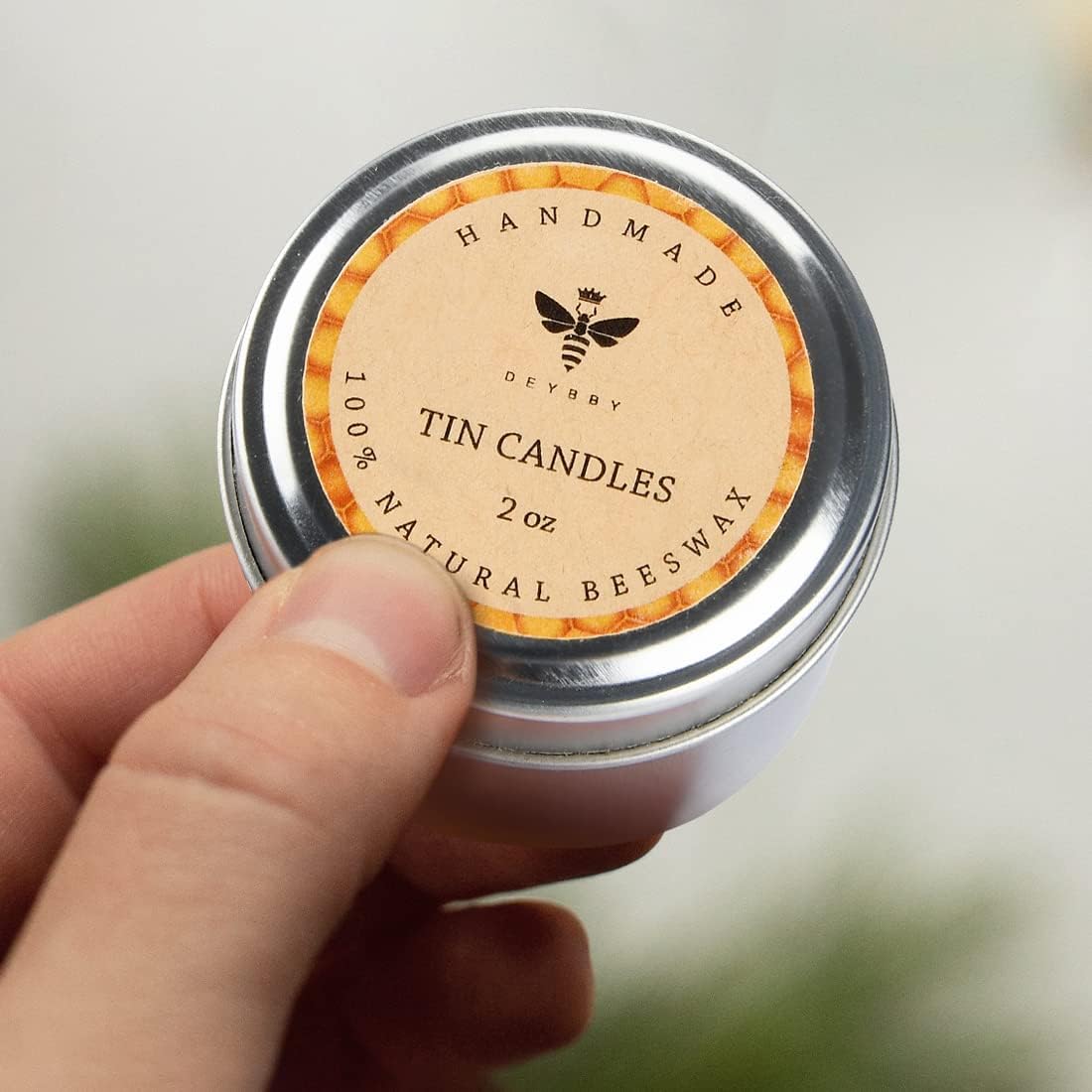 Natural Honey Scented Travel Tin Candle Set