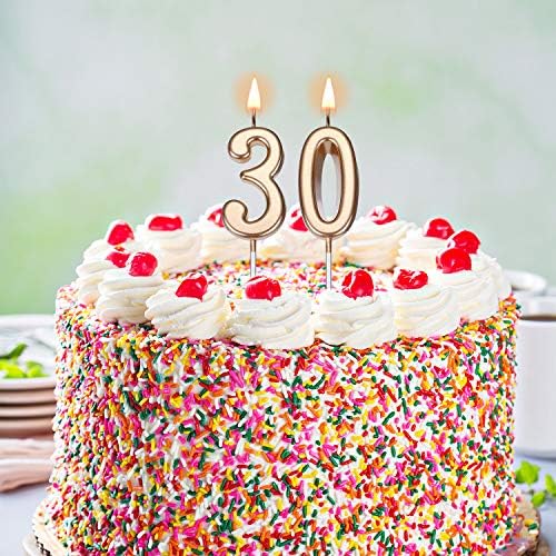30th Birthday Candles Cake Topper Happy Birthday Candle 354 inches