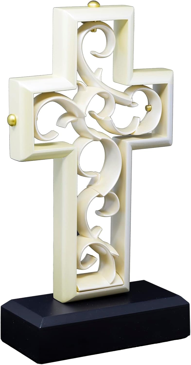 Elegant Ivory Wedding Cross