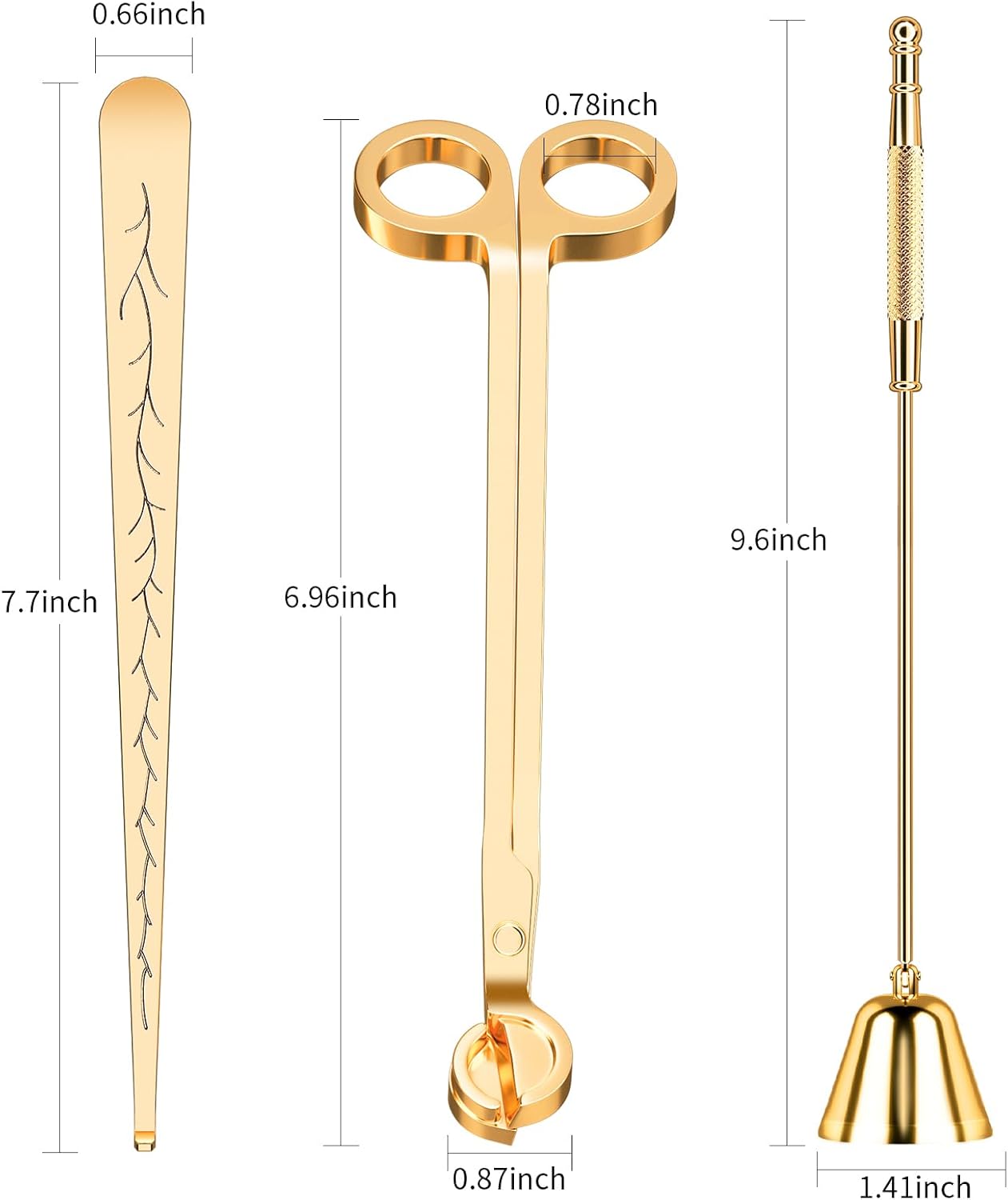 Calary Candle Wick Trimmer Snuffer Set