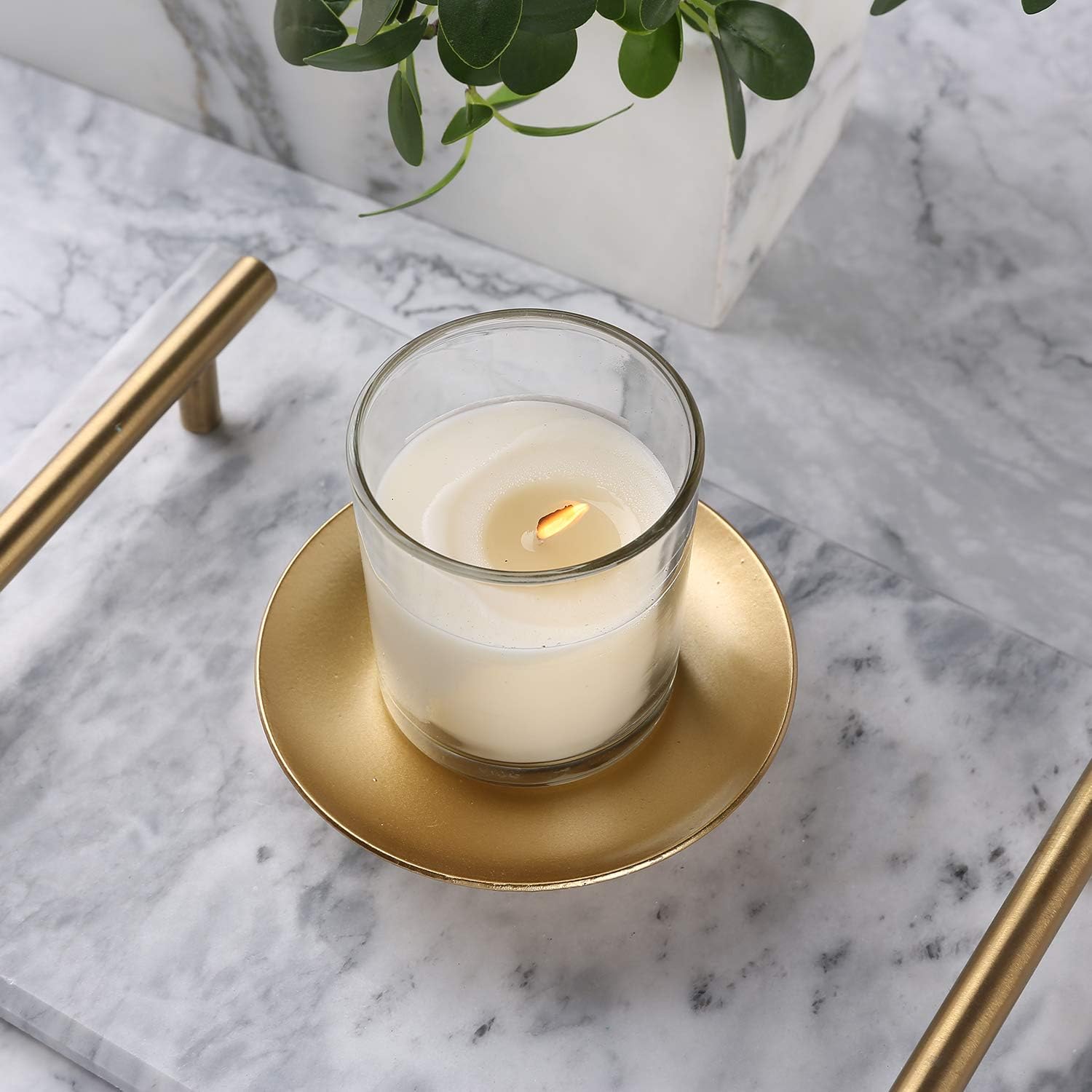 Sturdy Iron Candle Holder Set for Gold Layered Design