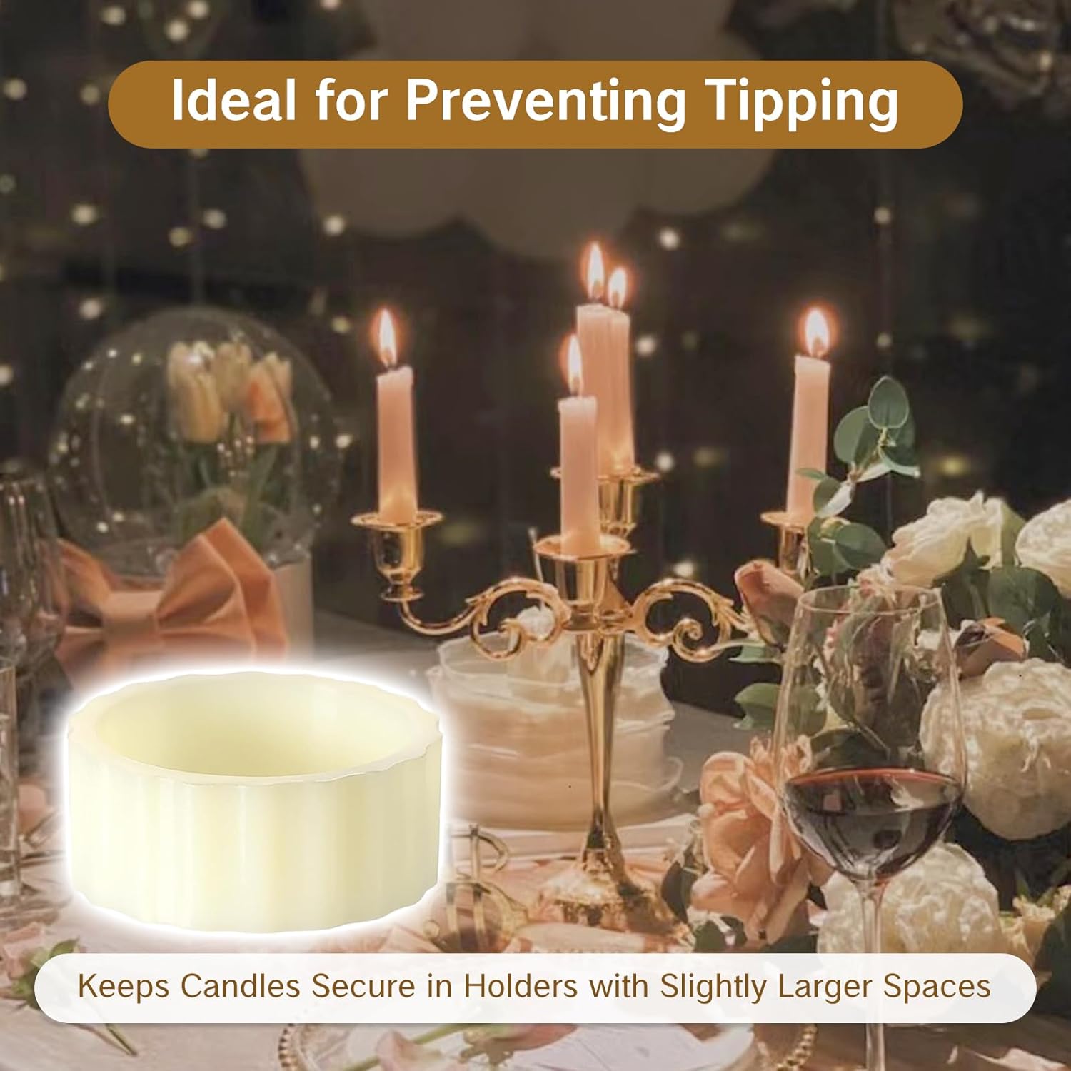 Secure Taper Candlegrips 10Pcs 78 OD x 34 ID x 38 H