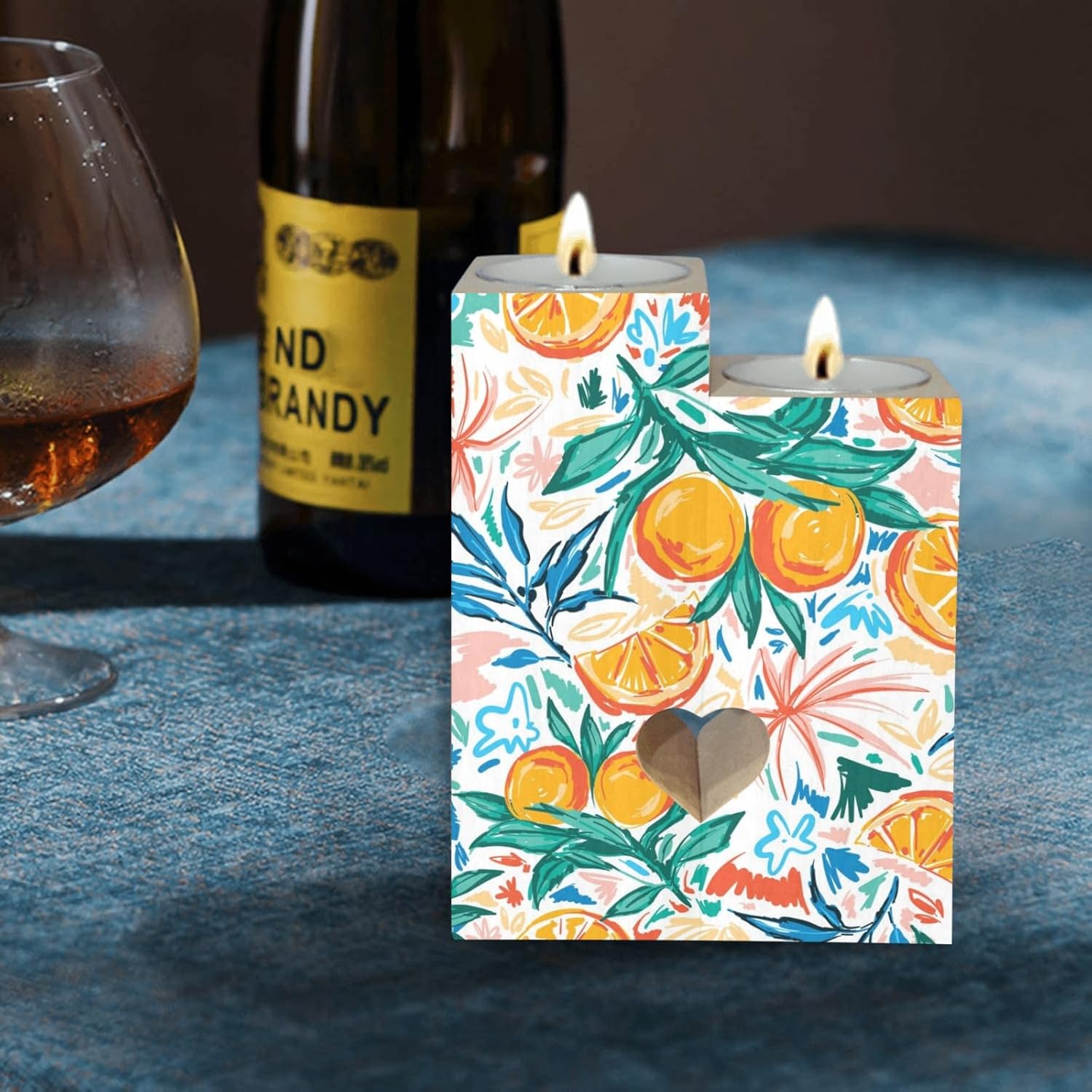 Summer Heart Candle Holder Set