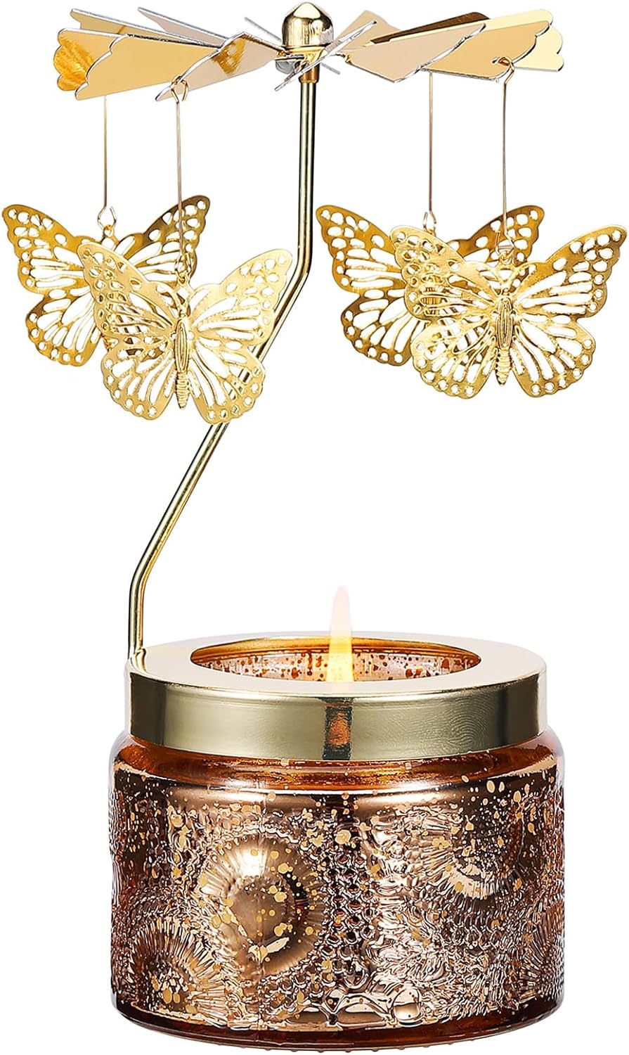 Unique Butterfly Scented Candle Holder Set