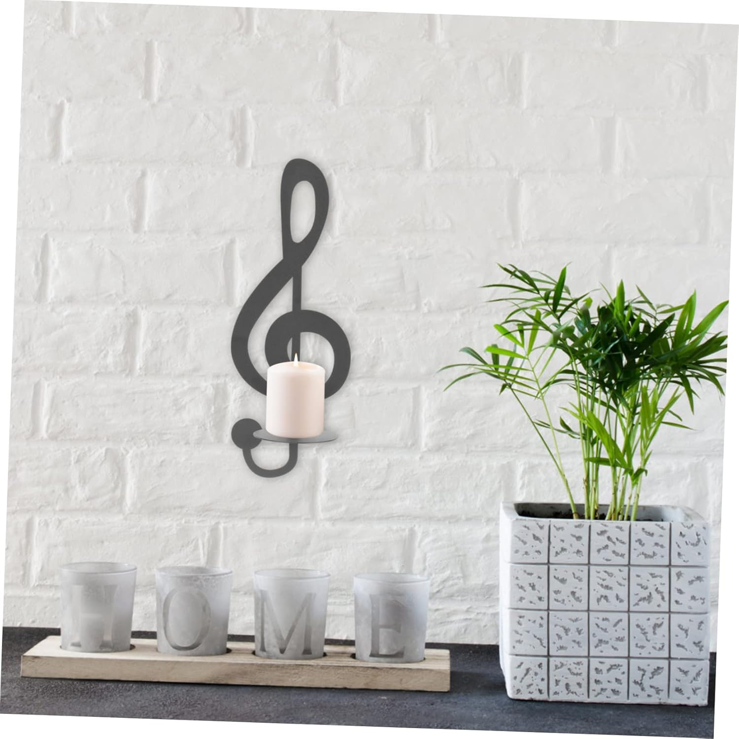 Music Notes Wall Sconce Holder
