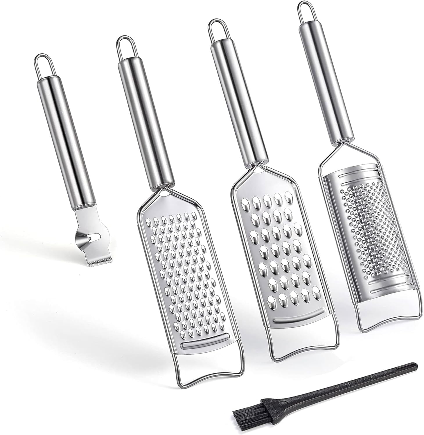 Stainless Steel Cheese Grater Set Set of 5 Kitchen Gadget Calls